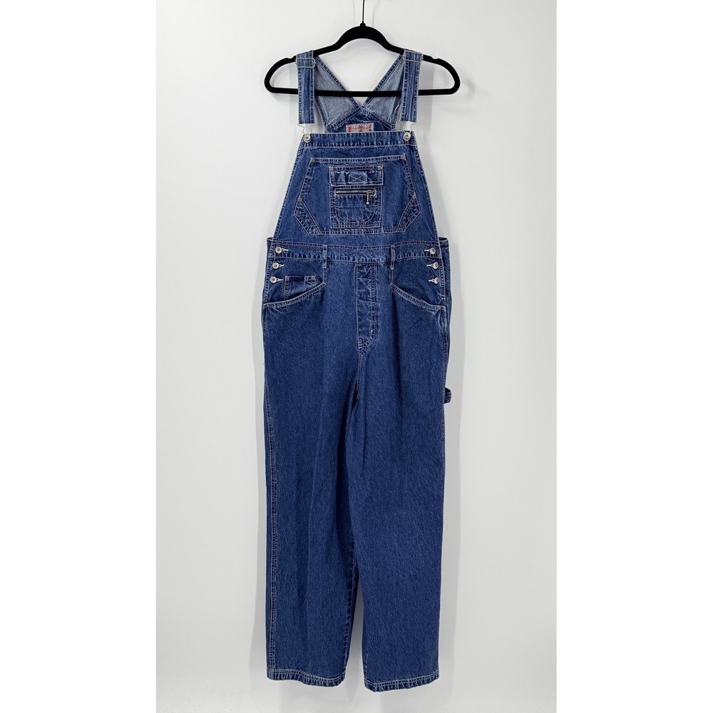 vtg 90s Revolt Denim bib Overalls Women sz 18 Carpenter Cotton cottagecore artsy